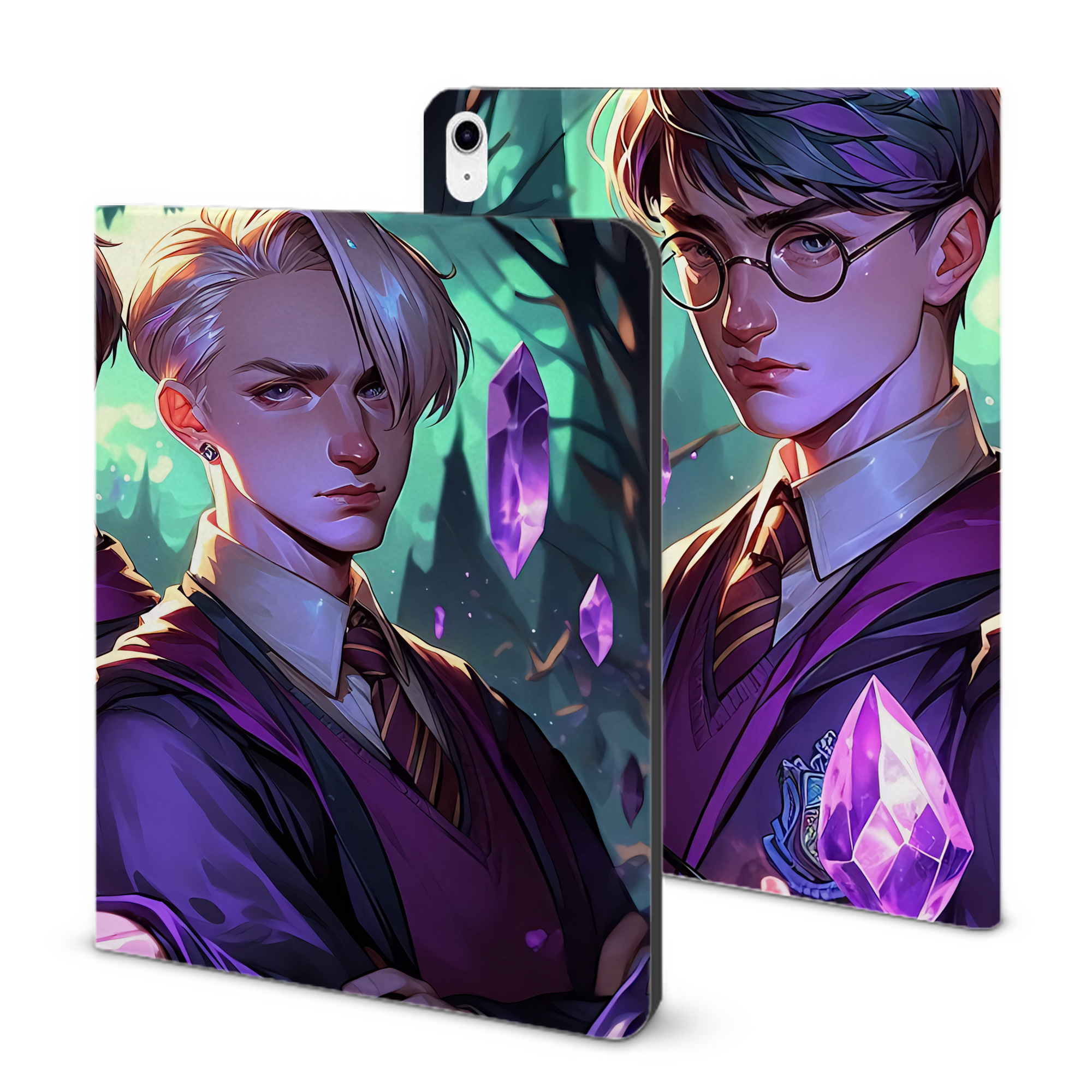 （画像用） Harry Potter ハリー・ポッターシリーズ IPad ケース ブック型 PUレザー TPU 耐衝撃 軽量 薄型 ペン収納なし 全面保護 IPad 各モデル対応